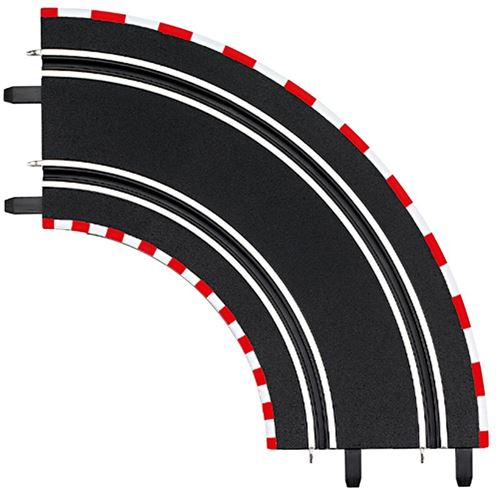 Carrera Go courbe morceau de la piste 1/90 degrés 2 pièces