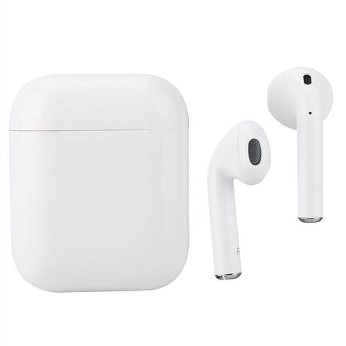 TWS I12 Ecouteur sans fil Bluetooth 5.0 control tactile Sport avec boitier de charge blanc