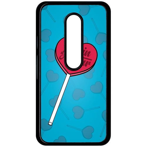 Coque Motorola Moto G 3 Besoin Damour Fond Bleu