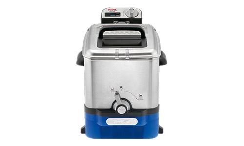 Tefal Oleoclean Pro FR804015 Inox & Design - Friteuse - 3.5 liter - geborsteld roestvrij staal/blauw