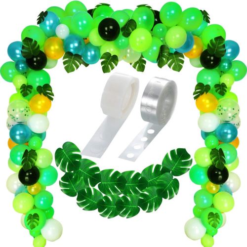 127Pcs Jungle Balloon Garland Kit Arch pour la fête d'anniversaire