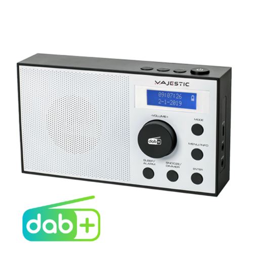 radio portable dab / dab + / fm avec aux-in audio in