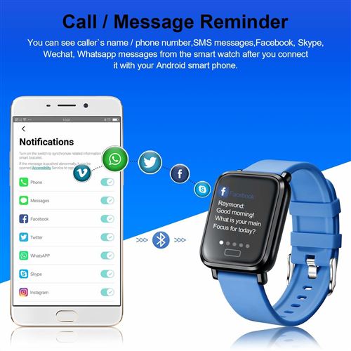 Montre Connectée Femme avec Appel Bluetooth 5.0/Numérotation, Smartwatch  Compatible Samsung Huawei Xiaomi Android iOS Podometre Montre Sport