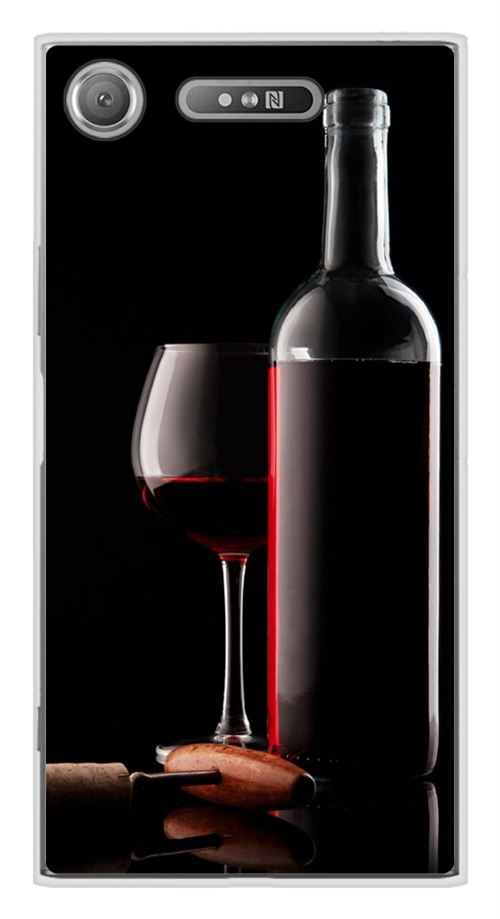 Coque en silicone imprimée compatible Sony Xperia XZ1 Vin