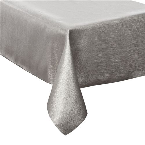 Nappe de Noël Paillette - L. 140 x l. 240 cm - Argent