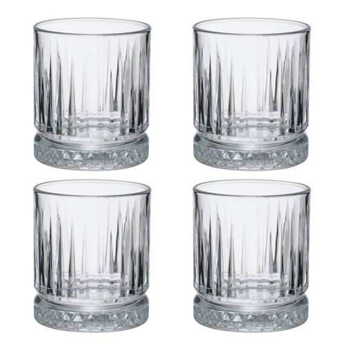 Lot de 4 Gobelets en Verre Elysia 35cl Transparent