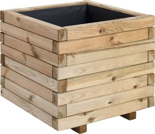Jardipolys - Bac à fleurs carré Stockholm 65 litres