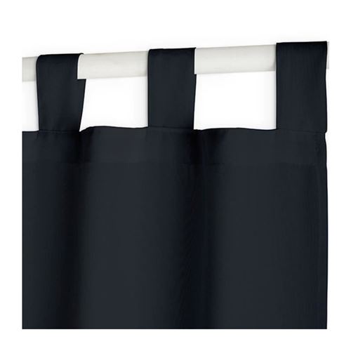 rideau a pattes 140x260 uni noir