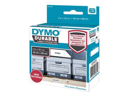 Étiquettes Jet d'encre Dymo 1976200 Blanc étiquette à Imprimer
