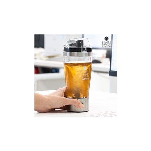 appetitissime Twist & Take Tornado – Gobelet Mélangeur électrique, 450 ml, couvercle avec trou
