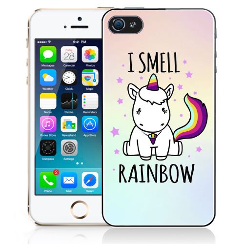 Coque pour iPhone 5C licorne i smell raimbow