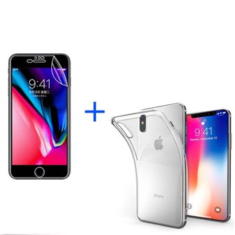 Coque Gel Souple Transparente Pour IPhone X (iPhone 10) - Modèle Plumes #2 - Neuf