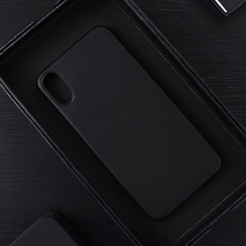 Iphone X / Xs Coque Protection Plastique Ultra Fine Noir Als81487