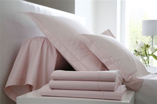 Drap housse Percale Easy BLANC DES VOSGE S - Pétale - 160 x 200 cm