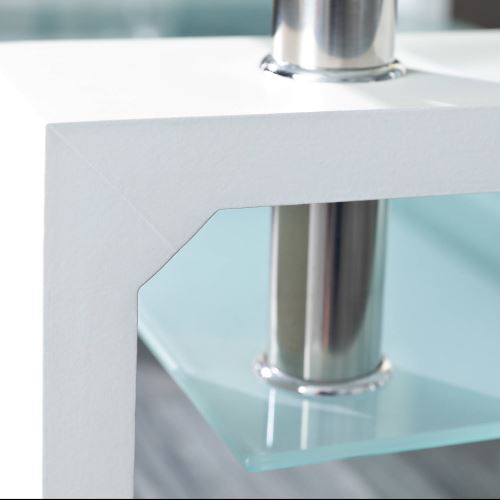 Links 50100040 alva table basse blanc 100 x 60 x 45 cm