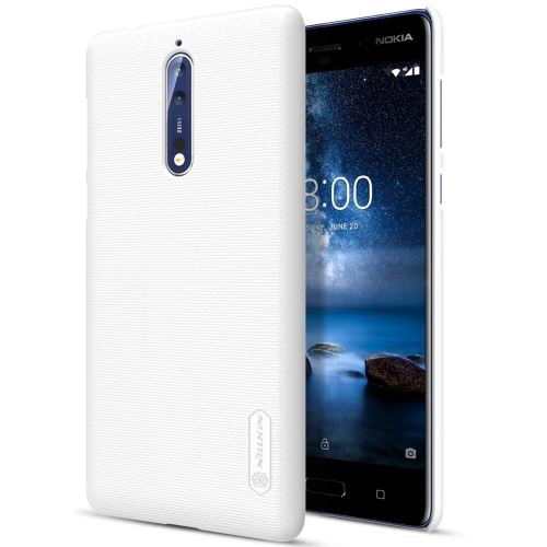 Nokia 8 Coque Protection Plastique Texture concave-convexe Blanc ALS54550