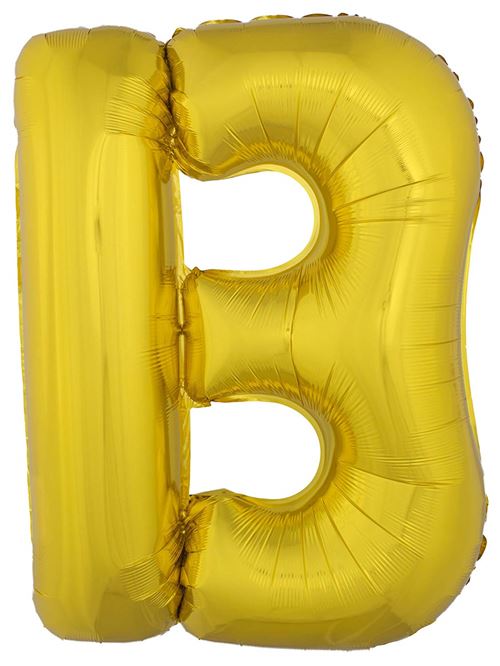 Generique - Ballon Aluminium Géant Lettre B doré 1m
