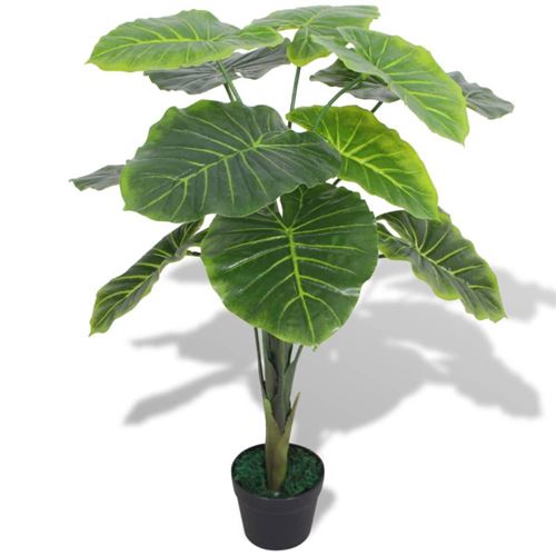 Vidaxl - Plante artificielle avec pot Taro 85 cm Vert Green