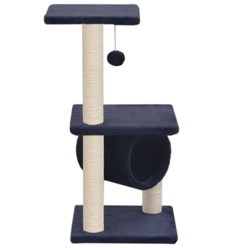Arbre &agrave; chat avec griffoirs en sisal 65 cm Bleu fonc&eacute;