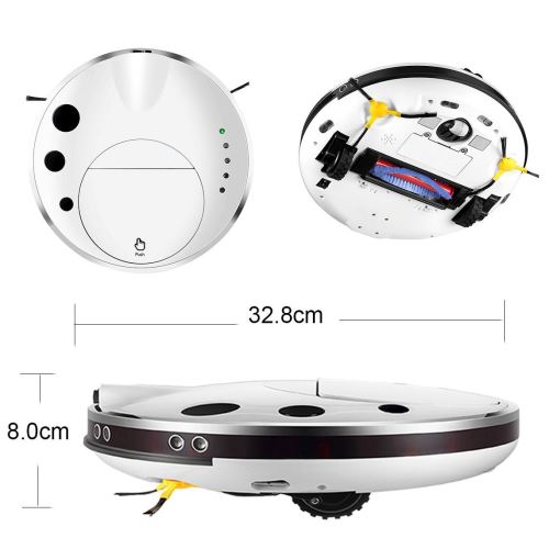Aspirateur Robot Connecté Wi Fi, Nettoyage sur Programmation Aspirateur robot ultra mince 4 en 1, nettoyage facile à