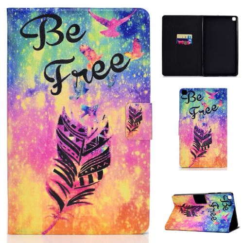 Etui en PU + TPU impression de motifs avec porte-carte sois libre pour votre Samsung Galaxy Tab S6 Lite P610 P615