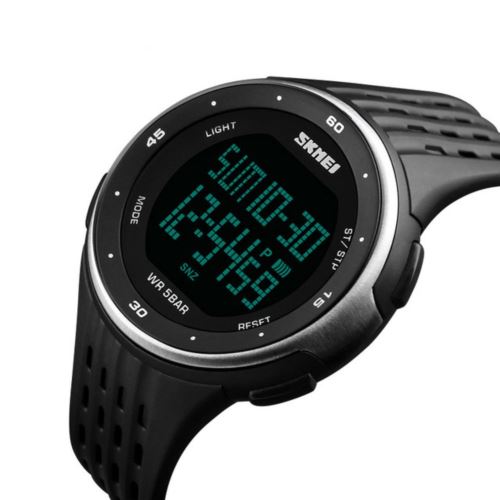 Montre numérique Sport Gris