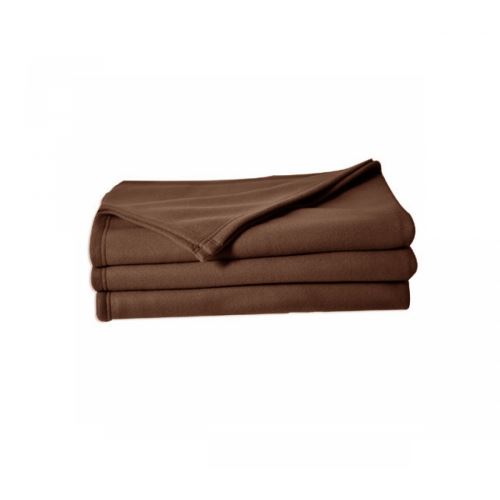 Couverture Polaire Chocolat Poleco 100% polyester 320g 240x220