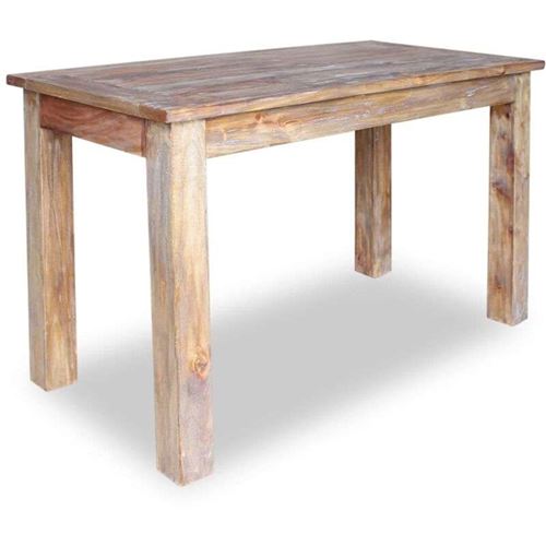 vidaXL Eettafel 120x60x77 cm massief gerecycled hout