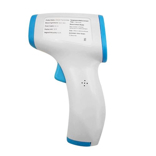 Thermomètre Sans contact Infrarouge LCD numérique-bleu