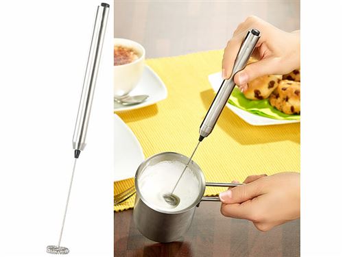 Mousseur à lait électrique en inox