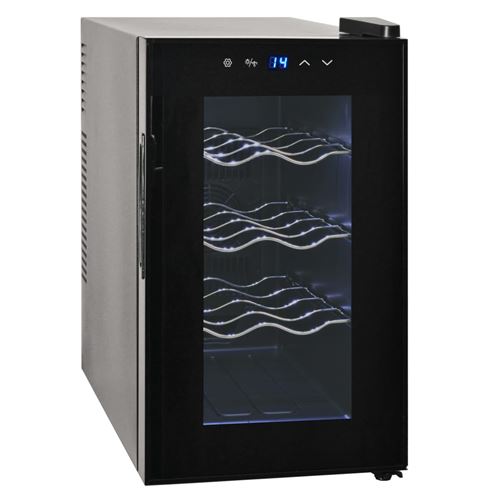 vidaXL Frigo à vin 25 L 8 bouteilles Affichage LCD