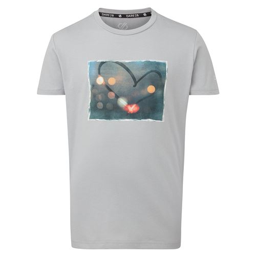 Dare 2B - T-shirt imprimé GO BEYOND - Unisexe (11-12 ans) (Gris pâle) - UTRG5023