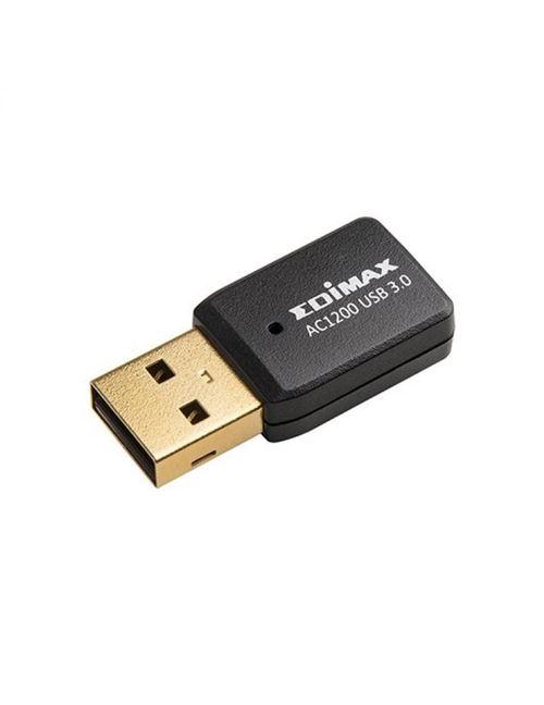 Carte Réseau Wifi Edimax EW-7822UTC AC1200 USB 3.0 USB Noir