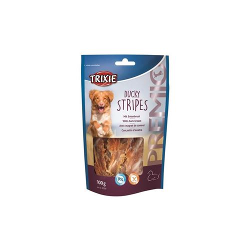 Comparer les prix de Trixie Ducky Stripes Premio - Pour Chien -100g