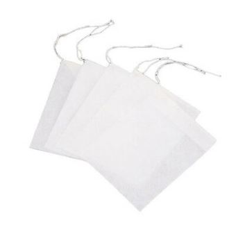 100 Sachets De Thé Vides - 6x8cm Et 5x7cm, Avec Cordon, Papier Biodégradable