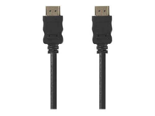 Nedis - HDMI-kabel met ethernet - HDMI male naar HDMI male - 5 m - beschermd - zwart - rond