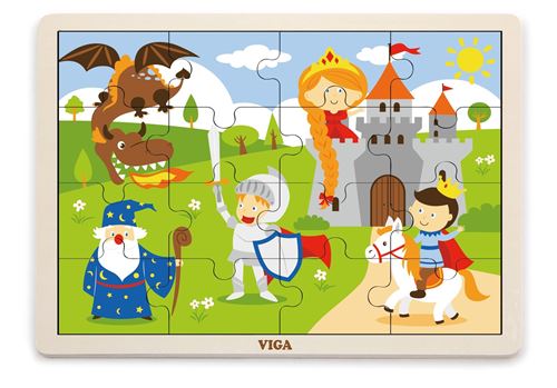 Viga Toys puzzle château en bois 16 pièces