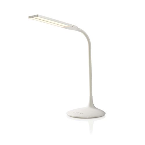 Lampe LED de bureau - Variable - 280 lm - Rechargeables - Fonction tactile - Blanc