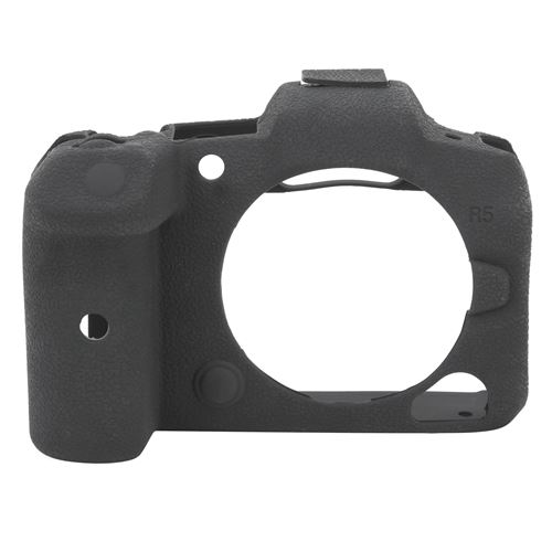 Boîtier de protection en silicone pour Canon EOS R5 - Noir