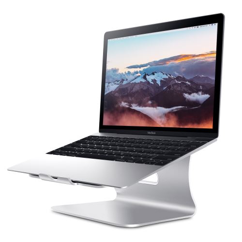Sans colle Fin gris foncé DolDer Support pour ordinateur portable En aluminium Compatible avec Apple MacBook et tous les ordinateurs portables Pliable Aéré 