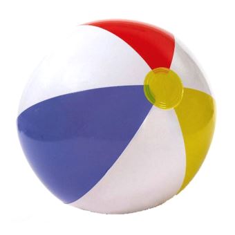 Grand ballon de plage gonflable de 1,1 mètre de haut avec 2 valves