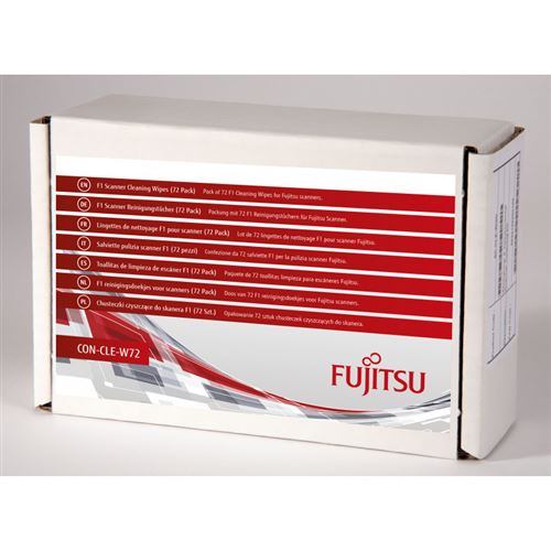 Fujitsu Lot de 72&nbsp;lingettes de Nettoyage pour Scanner SP30