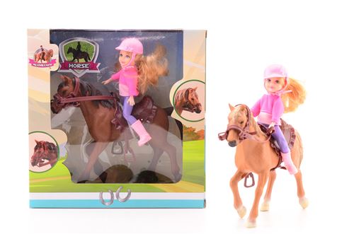 Cheval avec cavalier 2 assortis