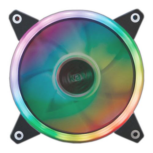 akasa ventilateur akasa vegas r7 led, rgb - 120mm noir