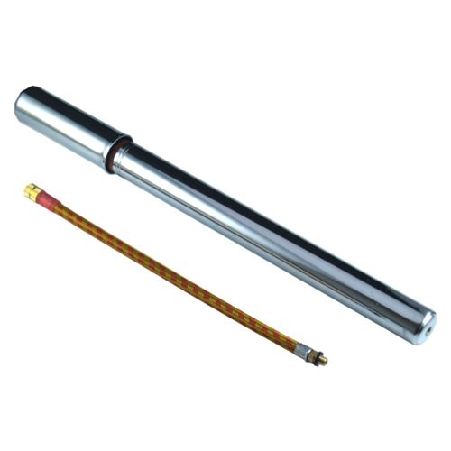 Pompe acier chrome 300mm avec raccord Presta Schrader vintage vélo cycle