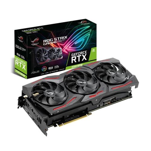 asus asus geforce rtx 2080 super rog strix 8g gaming, 8192 mb gddr6 noir