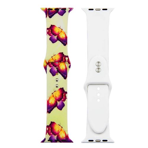 Bracelet de montre en silicone coloré pour Apple Watch Series 6/ SE/ 5/ 4 44mm - Multicolore#30(Taille L)