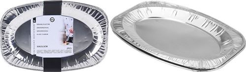Bol de service en aluminium 35x23,5cm 2 pièces