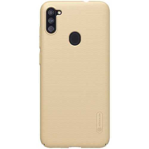 Coque en TPU bouclier super givré mat or pour votre Samsung Galaxy A11