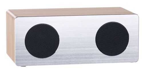 Enceinte stéréo 20 W design bois / alu à fonction bluetooth 4.1 MSS-85
